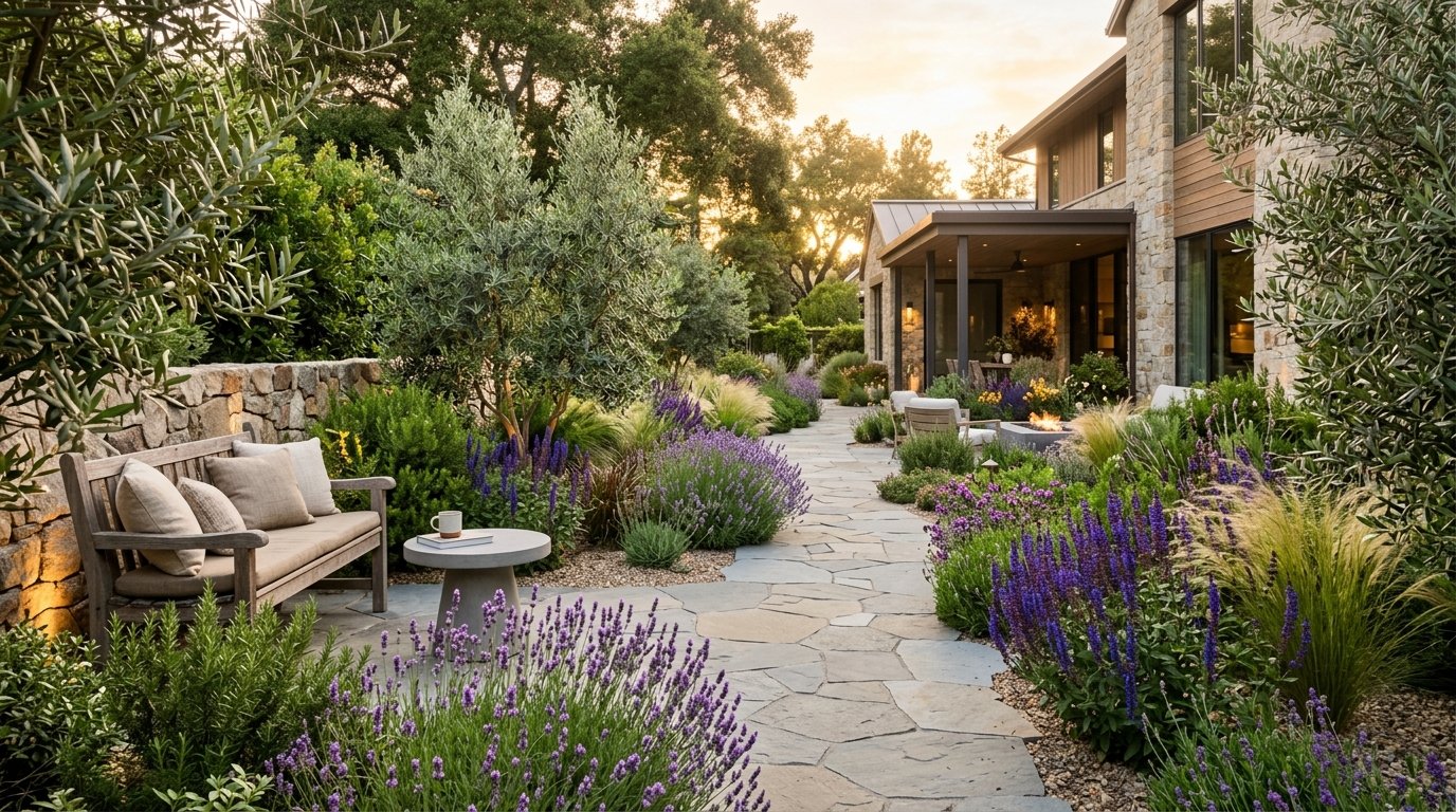Thriving sustainable drought tolerant garden design